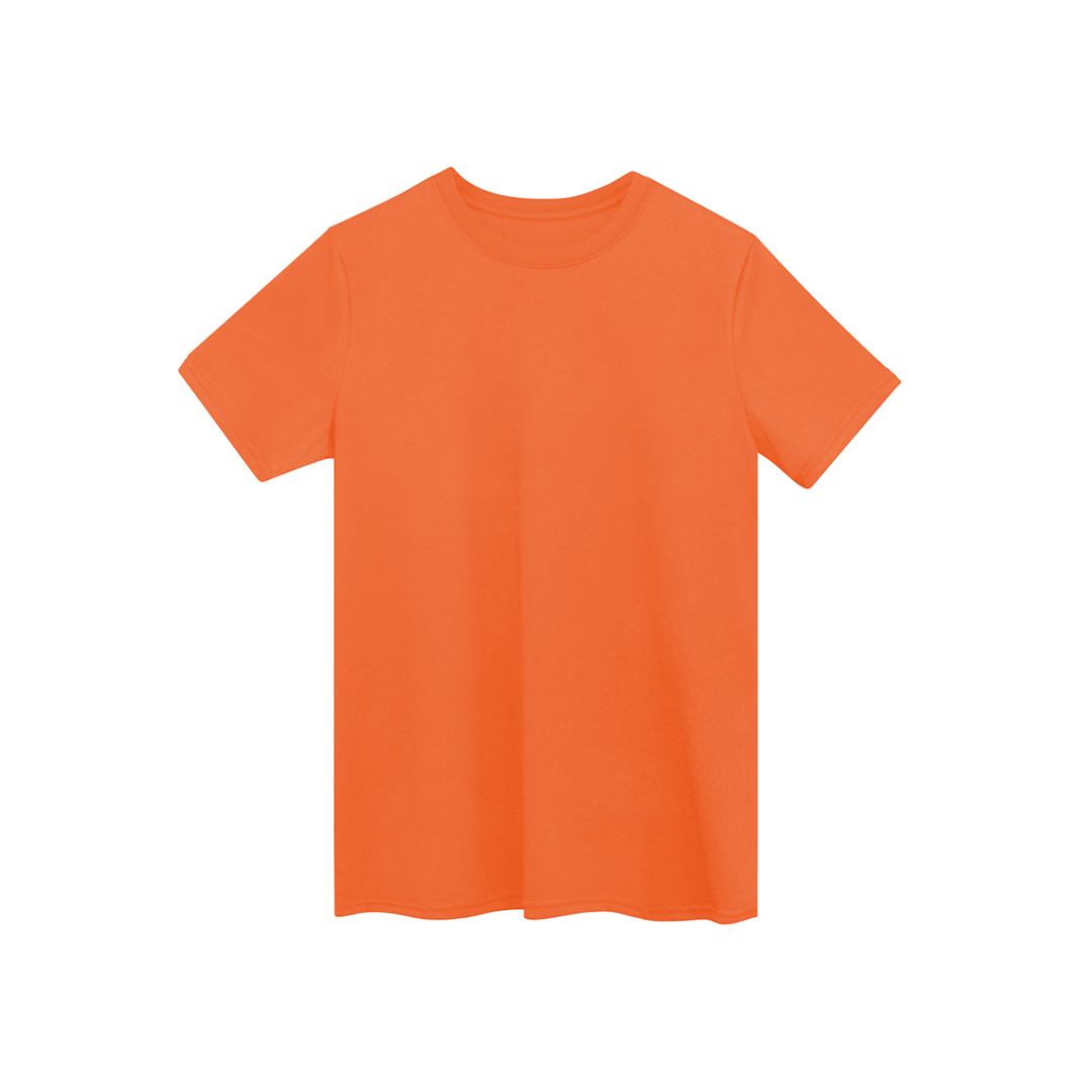 107 CAMISETA CUELLO REDONDO 150 GRM CAB NARANJA