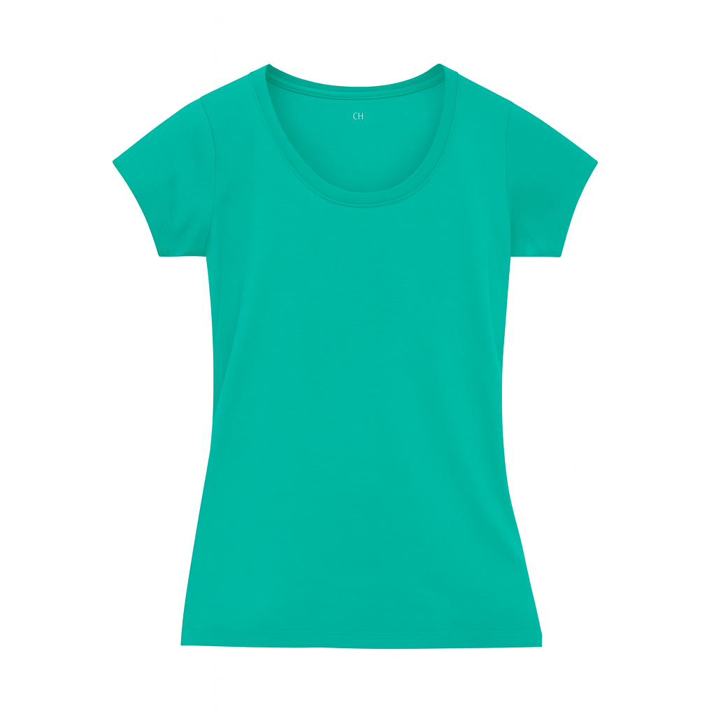 403 CAMISETA CUELLO REDONDO 150 GRM DAM TURQUEZA (GRABADO TALLA)