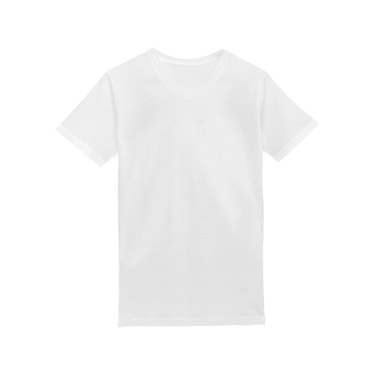 310 CAMISETA CUELLO V 175 GRM CAB BLANCO