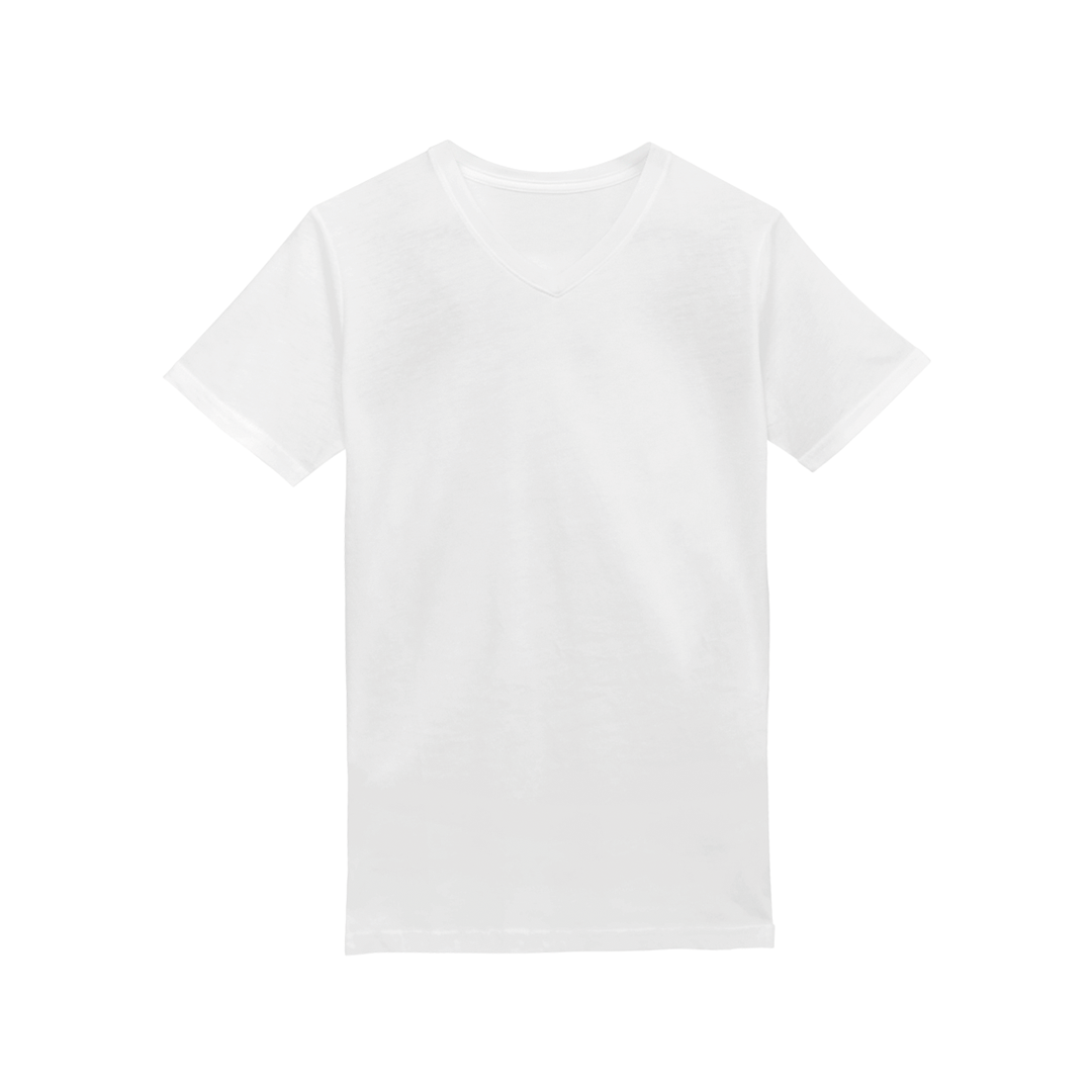 202 CAMISETA CUELLO V 150 GRM CAB BLANCO
