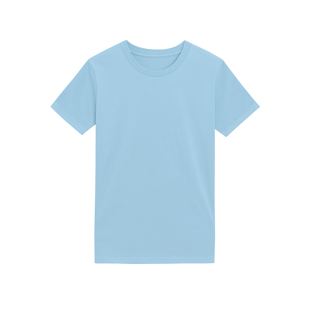 100 CAMISETA CUELLO REDONDO 150 GR CAB CELESTE