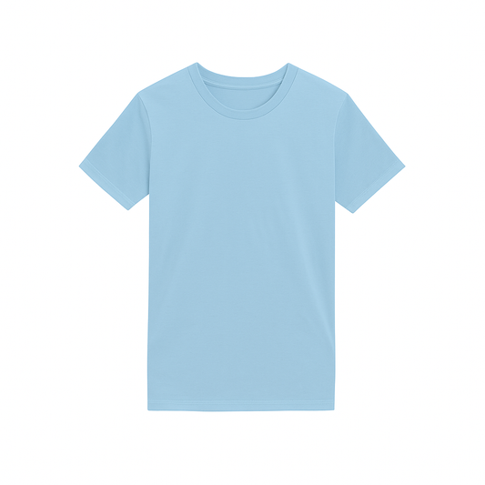 100 CAMISETA CUELLO REDONDO 150 GR CAB CELESTE